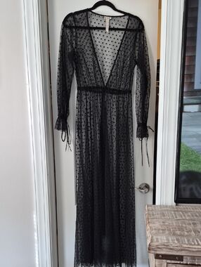 Free People Intimately Sheer Polka Dot Dress